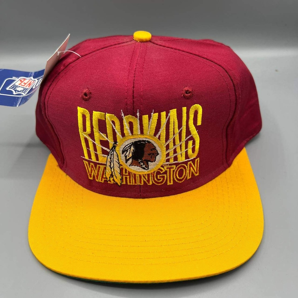 Vintage Washington Redskins Commanders Hat Men Red AJD Snap Back Cap‎ New